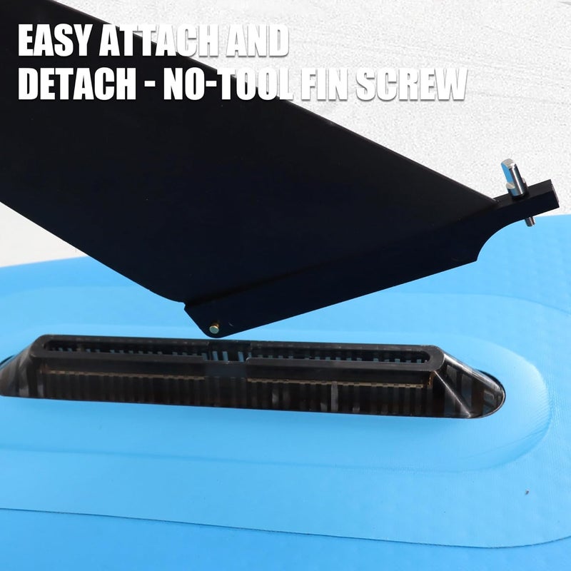 FGM Final Game Master 11" SUP Single Center Fin for Flat Water Paddling and Racing - Toolless Screw Replacement Universal Fins for Surfboard, Paddleboards and Longboards - Image 3